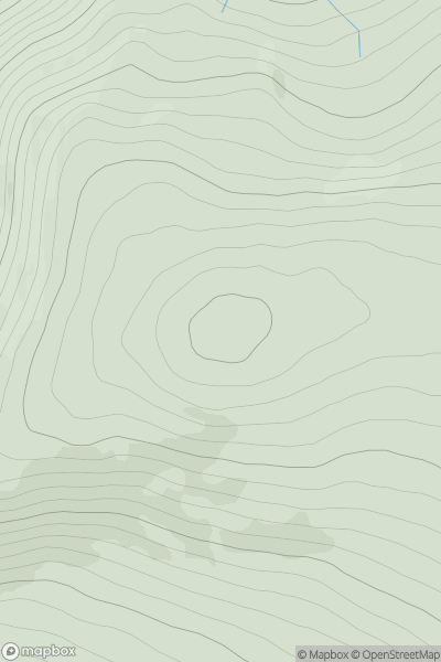 Thumbnail image for Beinn Bhuidhe [Glen Albyn and the Monadh Liath] showing contour plot for surrounding peak